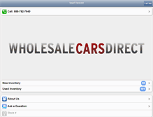 Tablet Screenshot of inventory.wholesalecarsdirect.com